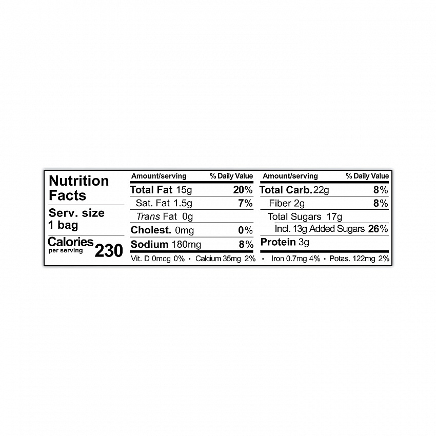Glazed Mixes, Maple Cinnamon Pecan Walnut, 1.5 oz Pouch, 18/Carton (00018)