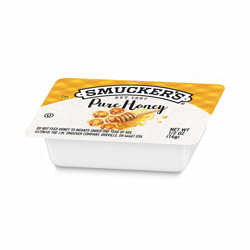 Smucker's Honey, Single Serving Packs, 0.5 oz, 200/Carton (763)