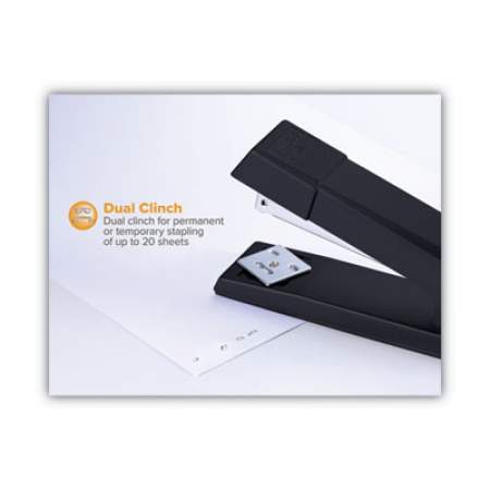 Bostitch No-Jam Premium Stapler, 20-Sheet Capacity, Black (B660BK)