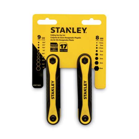 Stanley Folding Metric and SAE Hex Keys, 2/Pk (STHT71839)
