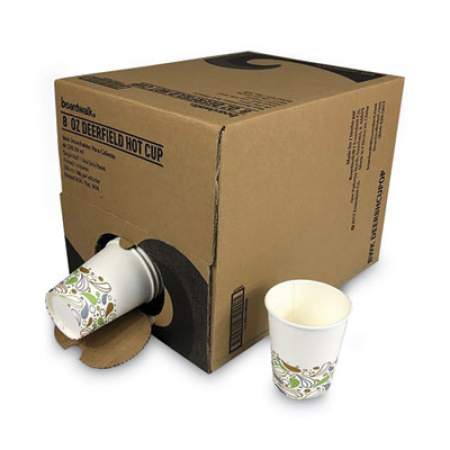 Boardwalk Convenience Pack Paper Hot Cups, 8 oz, Deerfield Print, 9 Cups/Sleeve, 34 Sleeves/Carton (DEER8HCUPOP)