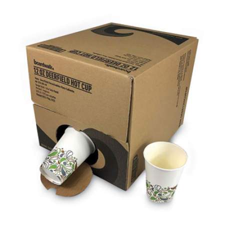 Boardwalk Convenience Pack Paper Hot Cups, 12 oz, Deerfield Print, 9 Cups/Sleeve, 25 Sleeves/Carton (DEER12HCUPOP)