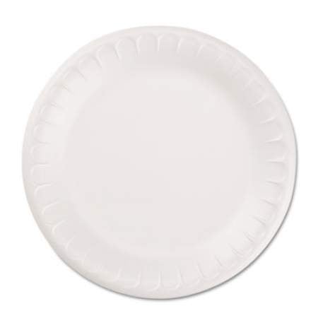 Hefty Soak Proof Tableware, Foam Plates, 8.88" dia, White, 100/Pack (D28100CT)