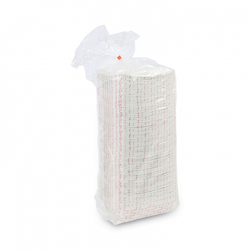 Paper Food Baskets, 2.5 lb Capacity, Red/White, 500/Carton (30LAG250)