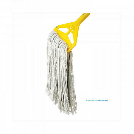 Cut-End Wet Mop Head, Cotton, #24, White 12/Carton (2024CCT)