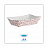 Paper Food Baskets, 0.25 lb Capacity, 2.69 x 4 x 1.05, Red/White, 1,000/Carton (30LAG025)