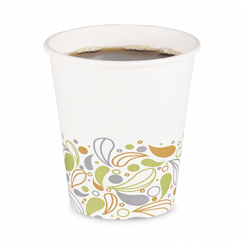 Deerfield Printed Paper Hot Cups, 10 oz, 50/Sleeve, 20 Sleeves/Carton (DEER10HCUP)