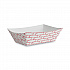 Paper Food Baskets, 1 lb Capacity, Red/White, 1,000/Carton (30LAG100)