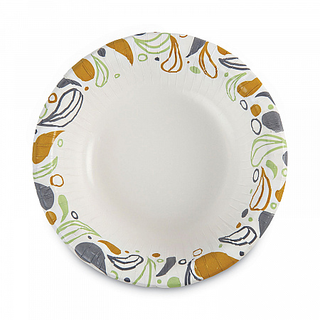 Deerfield Printed Paper Bowl, 12 oz, Coated/Soak Proof, Multicolor, 125/Pack, 8 Packs/Carton (DEER12BOWL)