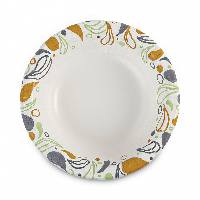 Deerfield Printed Paper Bowl, 12 oz, Coated/Soak Proof, Multicolor, 125/Pack, 8 Packs/Carton (DEER12BOWL)