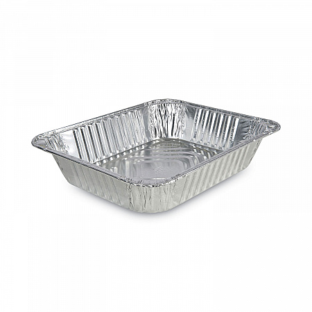 Aluminum Steam Table Pans, Half-Size Deep, 400 Gauge, 2.56