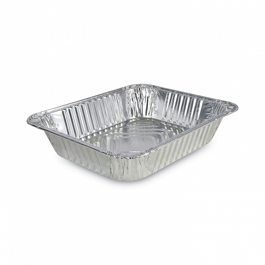 Aluminum Steam Table Pans, Half-Size Deep, 400 Gauge, 2.56" Deep, 10.38 x 12.75, 100/Carton (STEAMHFDP)