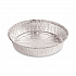 Round Aluminum To-Go Containers, 300 Gauge, 48 oz, 9