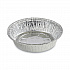 Round Aluminum To-Go Containers, 250 Gauge, 24 oz, 7
