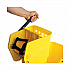 Pro-Pac Side-Squeeze Wringer/Bucket Combo, 35 qt, Yellow/Silver (2635COMBOYEL)