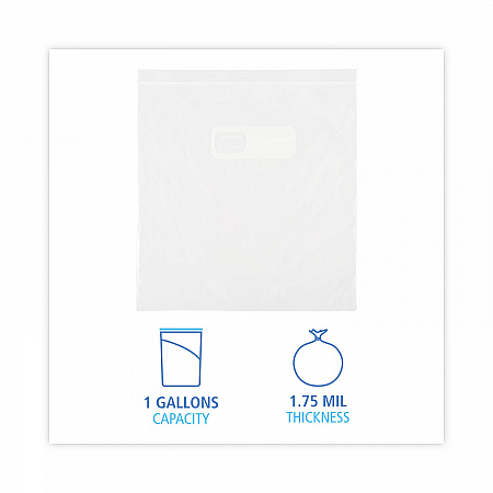 Reclosable Food Storage Bags, Gallon, 10.5