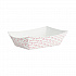 Paper Food Baskets, 0.5 lb Capacity, Red/White, 1,000/Carton (30LAG050)