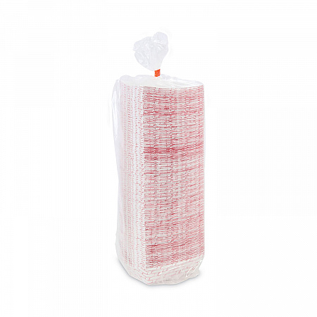 Paper Food Baskets, 1 lb Capacity, Red/White, 1,000/Carton (30LAG100)