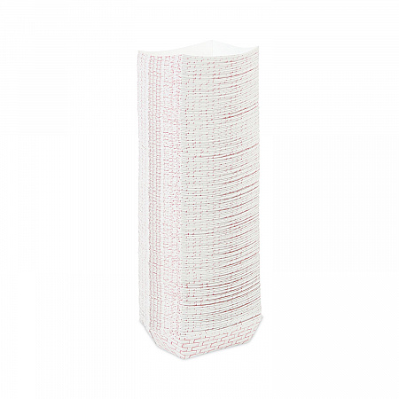 Paper Food Baskets, 0.5 lb Capacity, Red/White, 1,000/Carton (30LAG050)