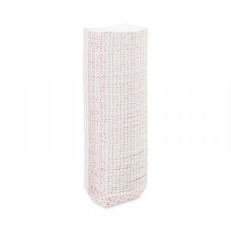 Paper Food Baskets, 0.25 lb Capacity, 2.69 x 4 x 1.05, Red/White, 1,000/Carton (30LAG025)
