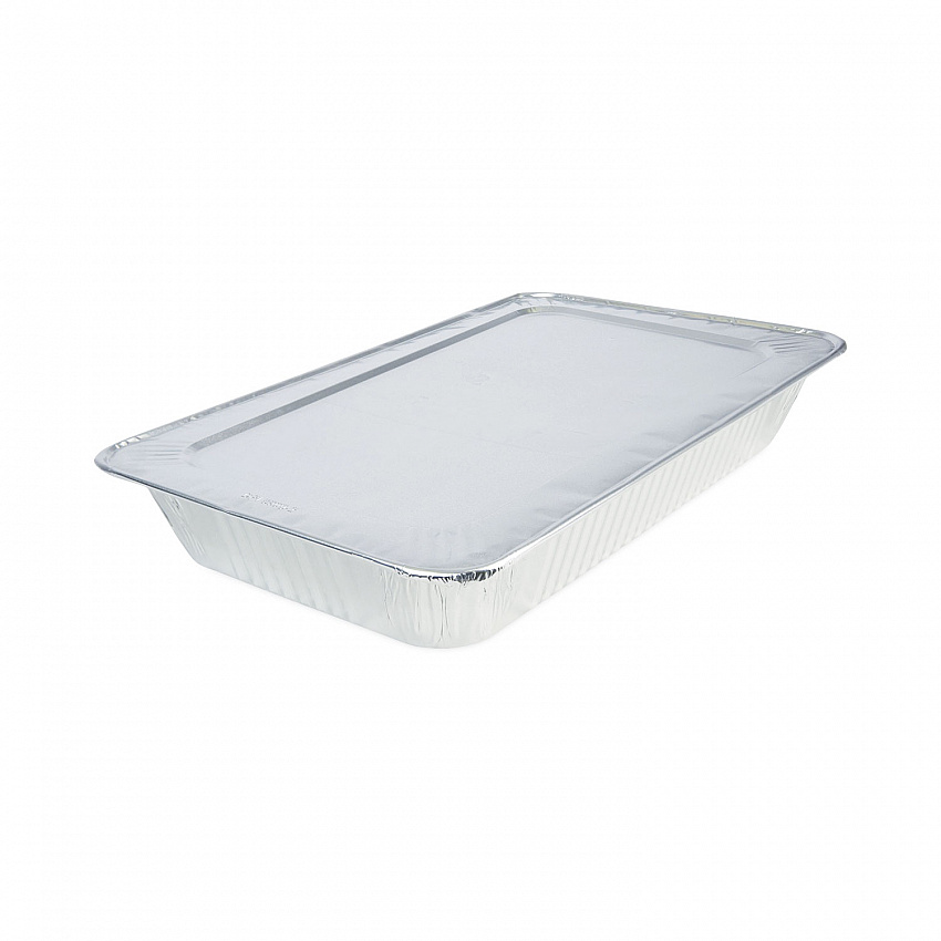 Aluminum Steam Table Pans, Full-Size Deep, 620 Gauge, 3.19" Deep, 12.81 x 20.75, 50/Carton (STEAMFLDP)