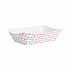 Paper Food Baskets, 2.5 lb Capacity, Red/White, 500/Carton (30LAG250)
