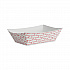 Paper Food Baskets, 3 lb Capacity, Red/White, 500/Carton (30LAG300)