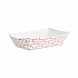 Paper Food Baskets, 0.25 lb Capacity, 2.69 x 4 x 1.05, Red/White, 1,000/Carton (30LAG025)