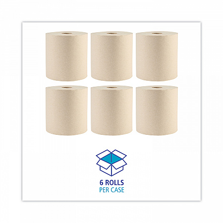 Boardwalk Green Xtra Roll Towels, 1-Ply, 8
