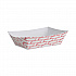 Paper Food Baskets, 2 lb Capacity, Red/White, 1,000/Carton (30LAG200)
