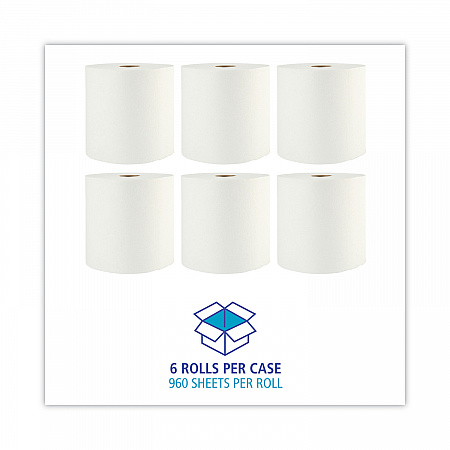 Boardwalk Xtra Roll Towels, 1-Ply, 8