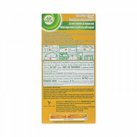 Stick Ups Air Freshener, 2.1 oz, Sparkling Citrus, 12/Carton (85826CT)