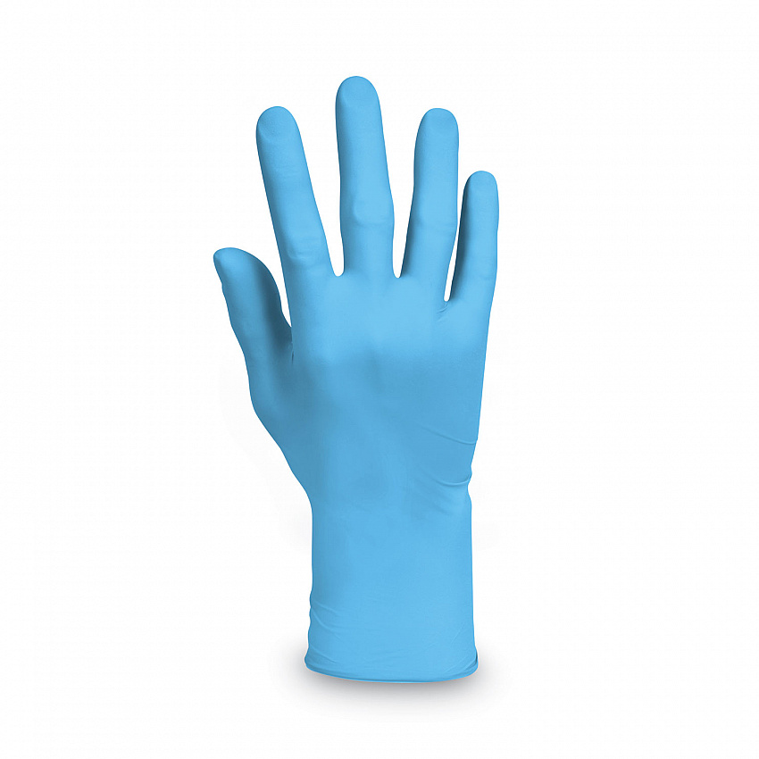 G10 Comfort Plus Blue Nitrile Gloves, Powder-Free, Medium, 4 mil Thick, 9.5" Long, Light Blue, 100/Box (54187)