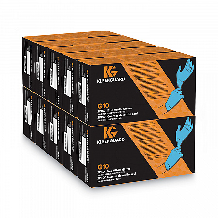 G10 2PRO Nitrile Gloves, Powder-Free, Medium, 6 mil Thick, 9.5