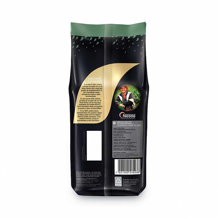 Espresso Whole Bean Coffee, Arabica, 2.2 lb Bag, 6/Carton (24631CT)