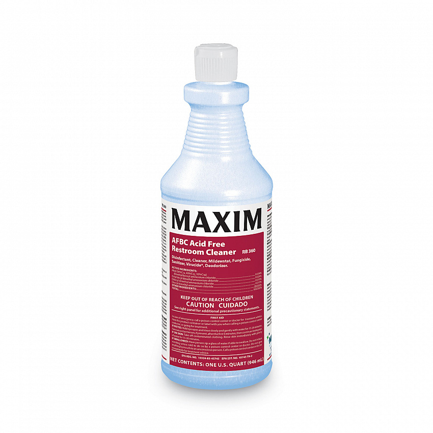 AFBC Acid-Free Restroom Cleaner, Safe-to-Ship, Fresh Scent, 32 oz Bottle, 6/Carton (03600086)
