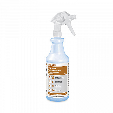 Banner Bio-Enzymatic Cleaner, Safe-to-Ship, Fresh Scent, 32 oz Bottle, 6/Carton (07120086)