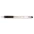 Pentel R.S.V.P. RT Ballpoint Pen, Retractable, Medium 1 mm, Black Ink, Clear Barrel, Dozen (BK93A)