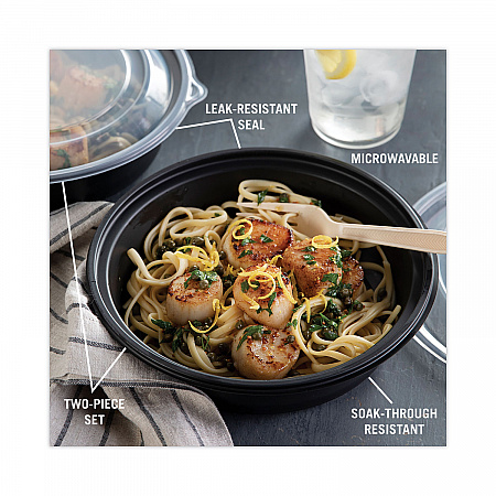 EarthChoice MealMaster Container with Lid, 32 oz, 8