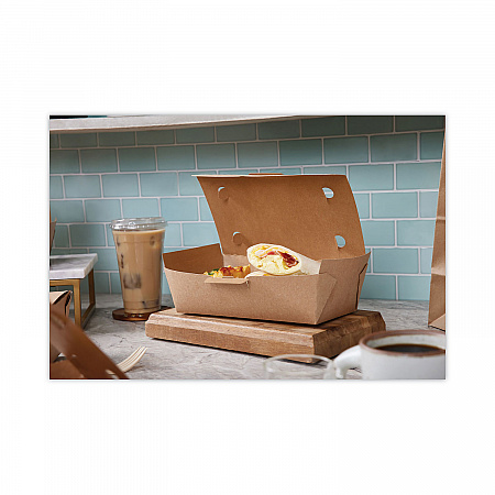 EarthChoice Tamper Evident OneBox Paper Box, 9.9 x 5.9 x 2.8, Brown, 162/Carton (NOB04SKECTE)