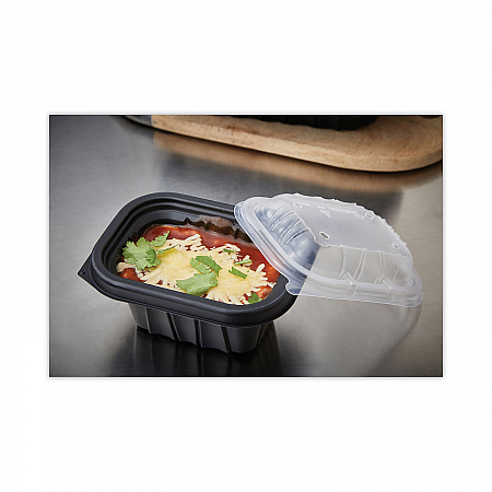 EarthChoice Entree2Go Takeout Container, 12 oz, 5.7 x 4.3 x 2.6, Black, Plastic, 600/Carton (YCNB6X412000)