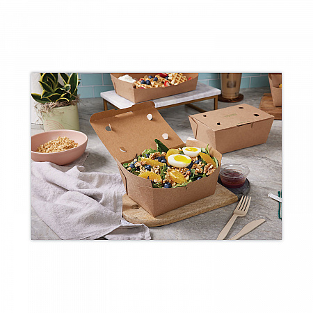 EarthChoice Tamper Evident OneBox Paper Box, 5.6 x 5.7 x 3.3, Brown, 200/Carton (NOB08KECTE)