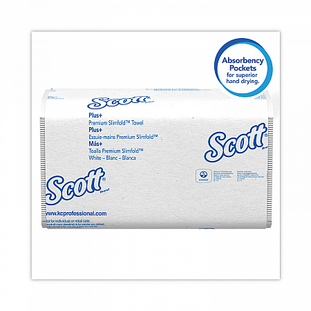 Slimfold Towels, 1-Ply, 7.5 x 11.6, White, 90/Pack, 24 Packs/Carton (04442)