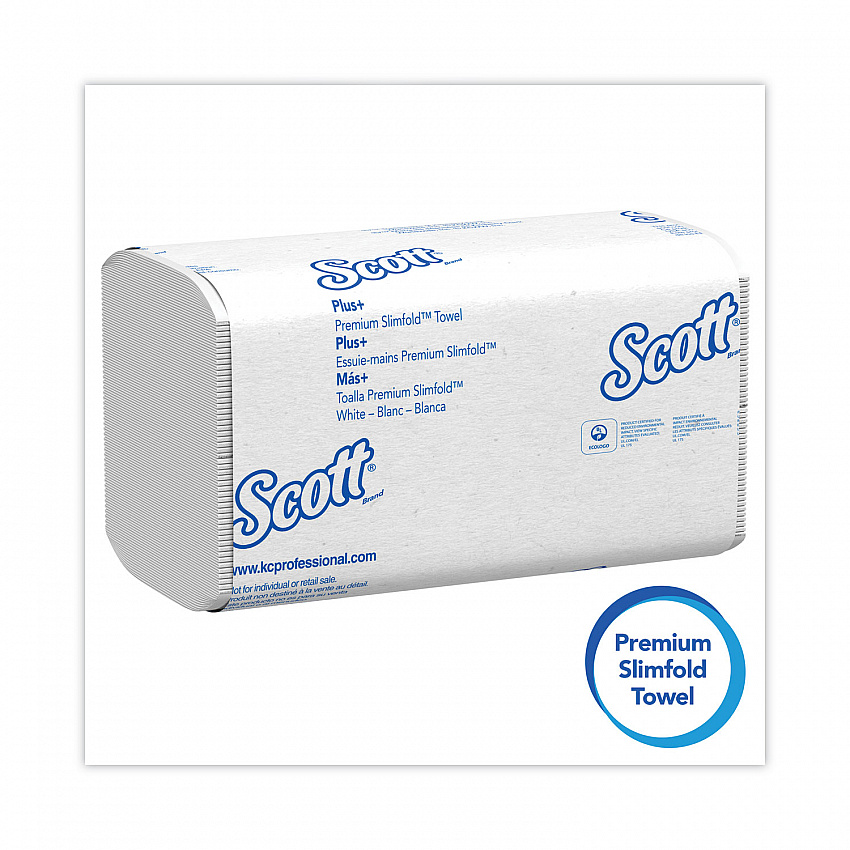 Slimfold Towels, 1-Ply, 7.5 x 11.6, White, 90/Pack, 24 Packs/Carton (04442)