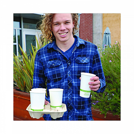 Paper Hot Cups, 16 oz, White, 1,000/Carton (CUPA16)