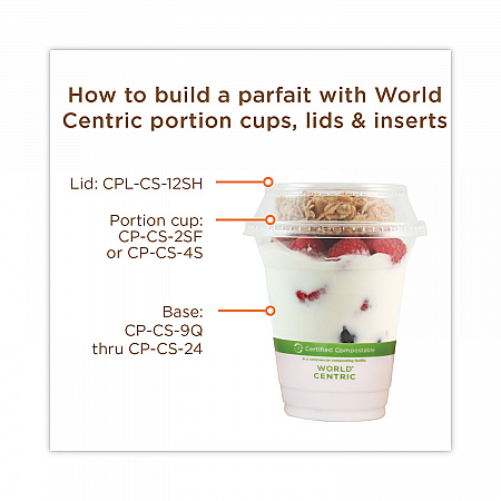 PLA Clear Cold Cups, 12 oz, Plastic, Clear, 1,000/Carton (CPCS12)