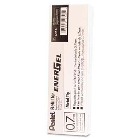 Refill for Pentel EnerGel Retractable Liquid Gel Pens, Medium Conical Tip, Black Ink (LR7A)