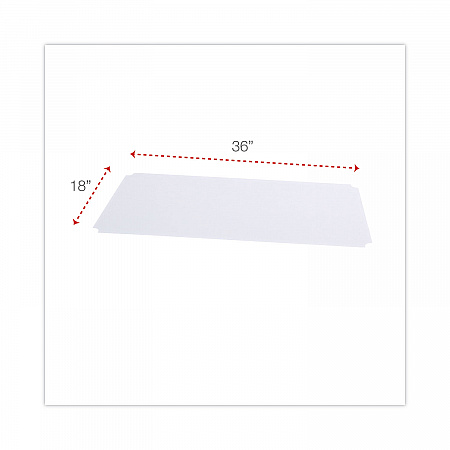 Shelf Liners For Wire Shelving, Clear Plastic, 36w x 18d, 4/Pack (SW59SL3618)