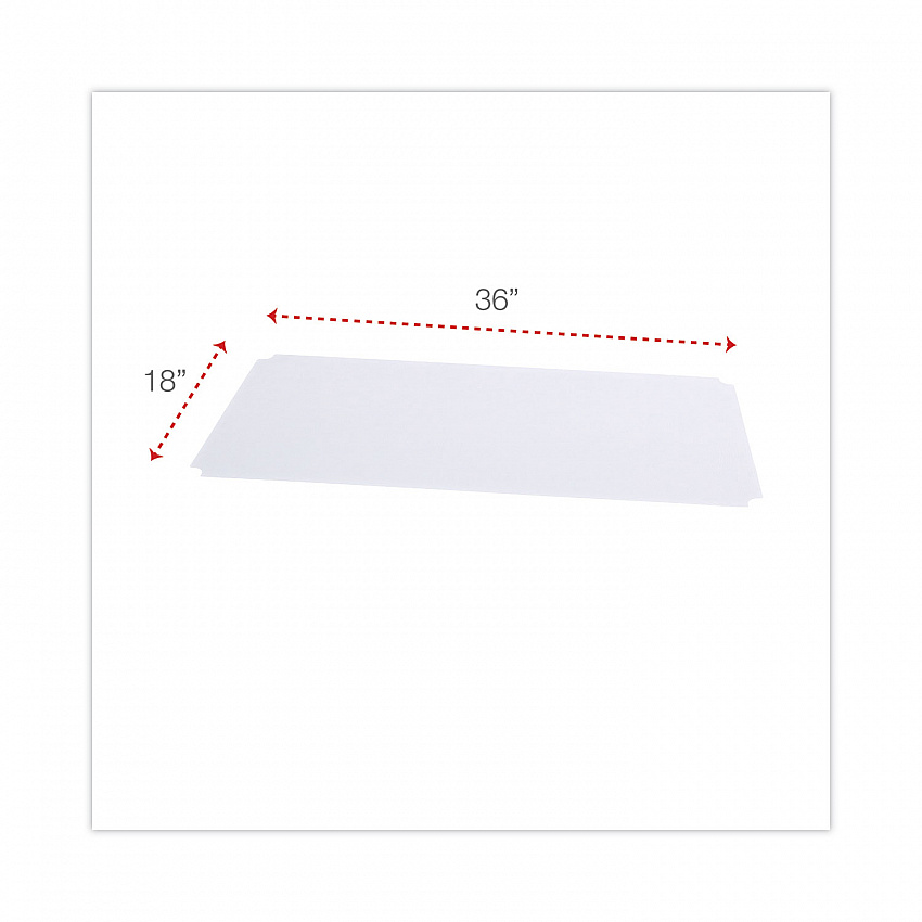 Shelf Liners For Wire Shelving, Clear Plastic, 36w x 18d, 4/Pack (SW59SL3618)
