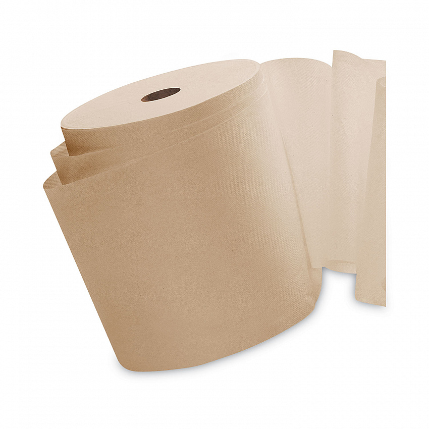 Essential Hard Roll Towels for Business, 1-Ply, 8" x 800 ft, 1.5" Core, Natural, 12 Rolls/Carton (04142)